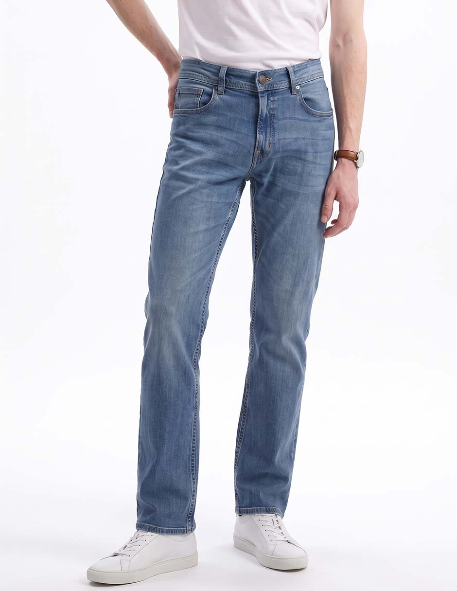 Jeans slim deslavado para hombre Jeans slim deslavado para hombre