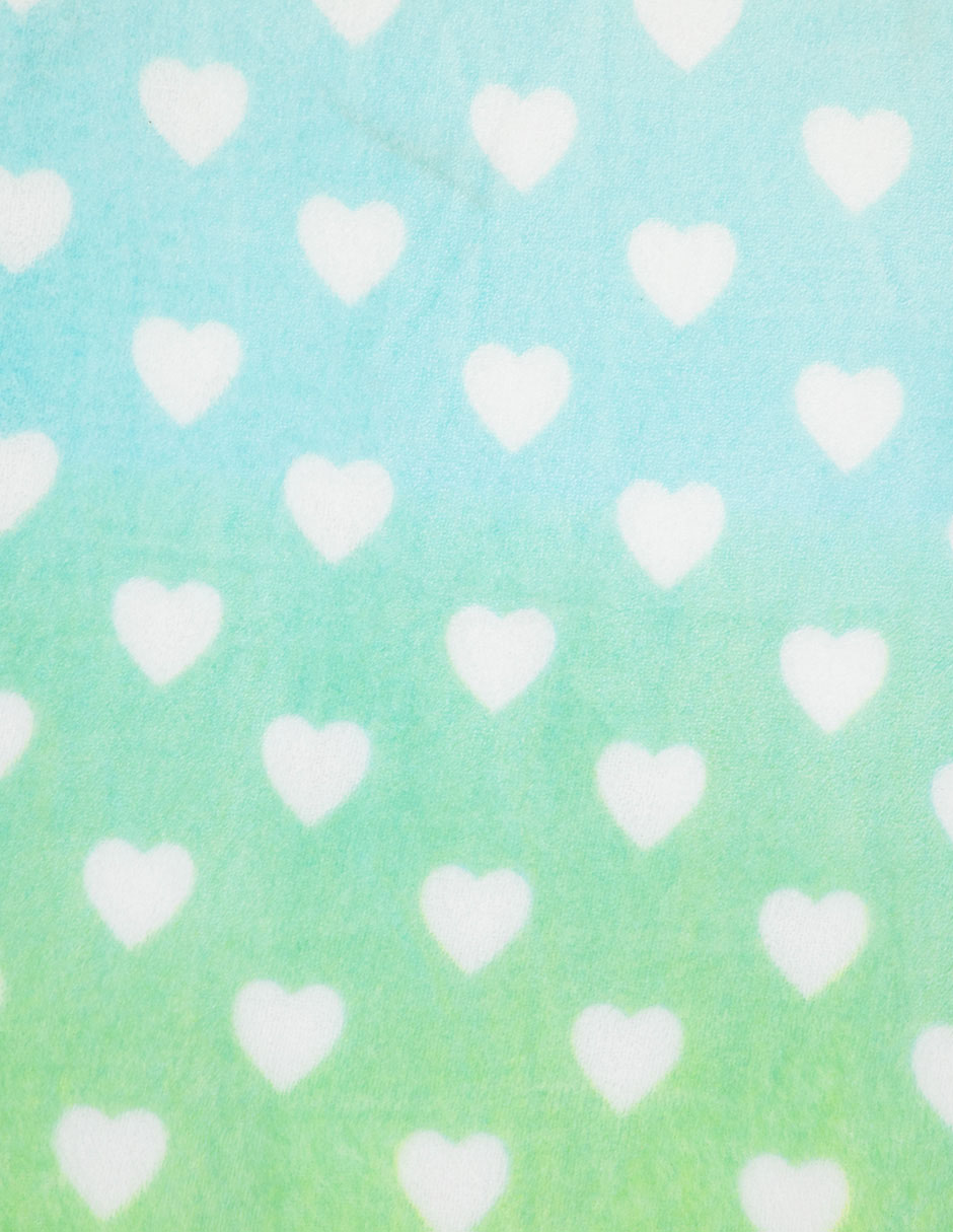 Cobertor estampado corazones