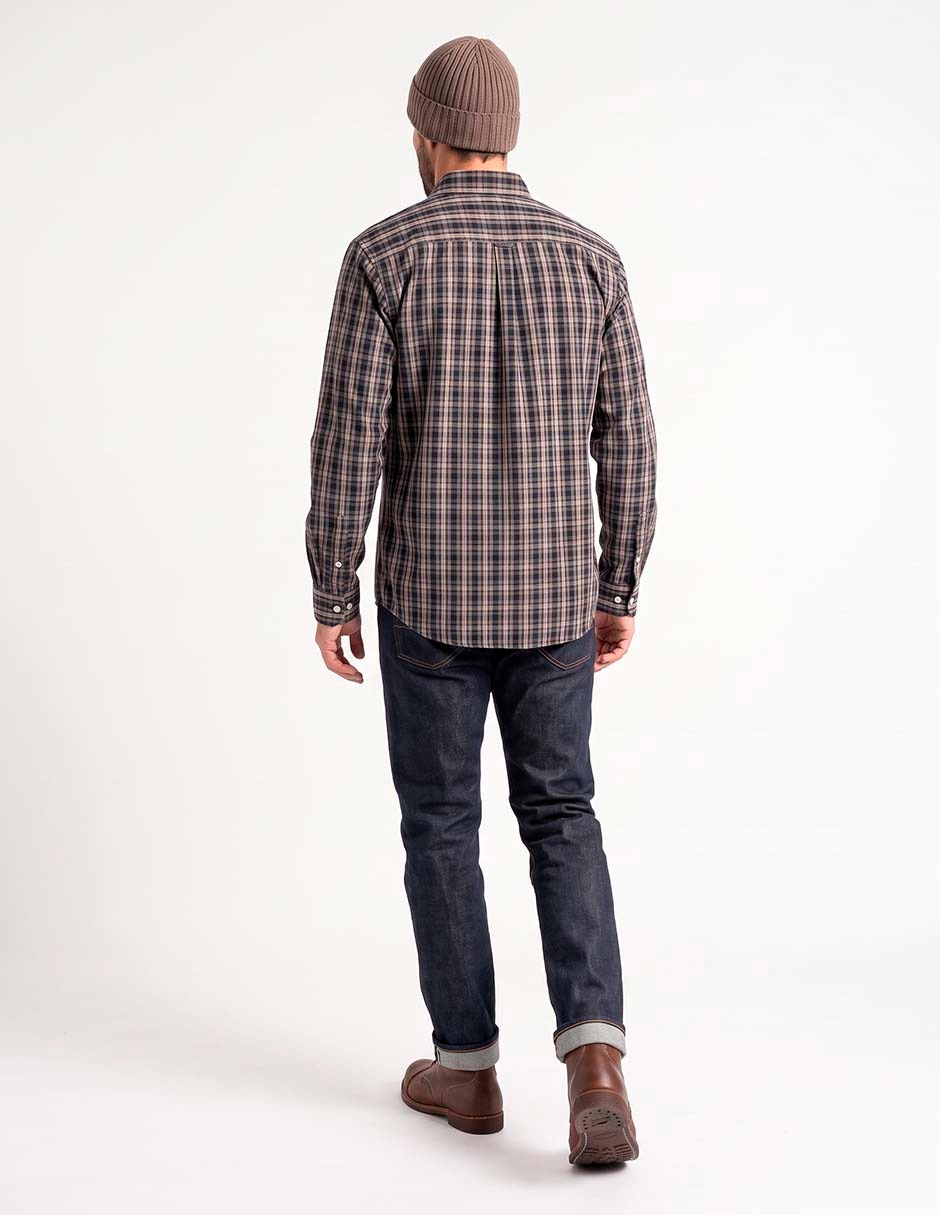 Camisa casual manga larga para hombre 2