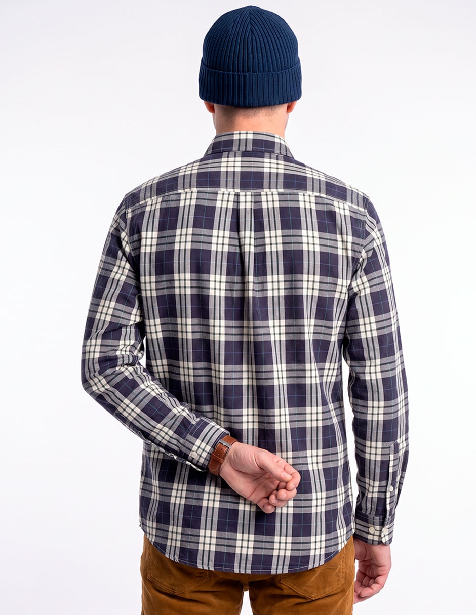 Camisa casual manga larga para hombre 2