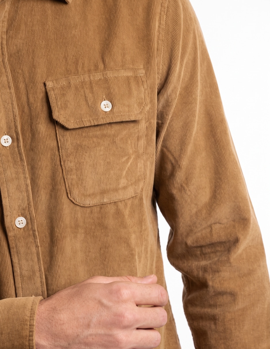 Camisa casual manga larga para hombre 4