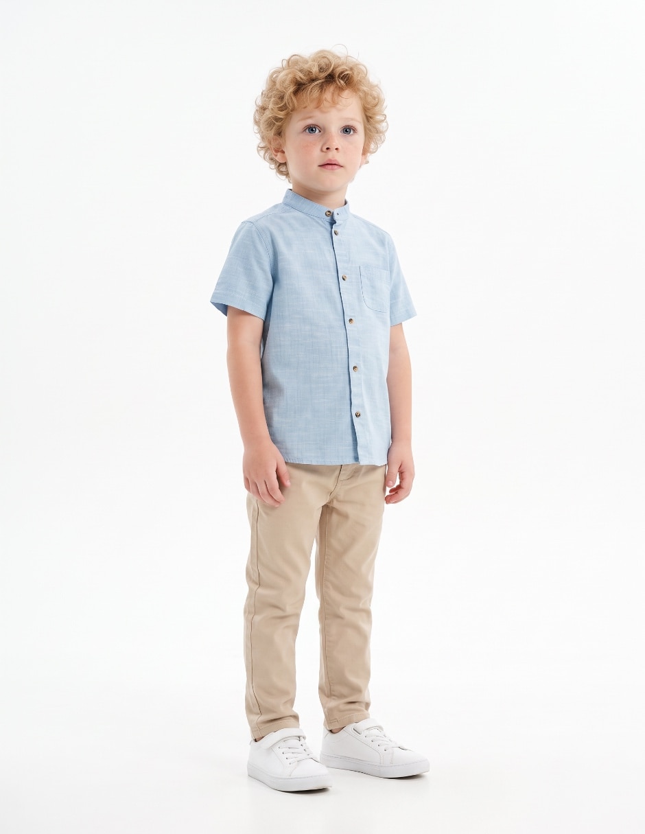 Camisa casual manga corta para niño