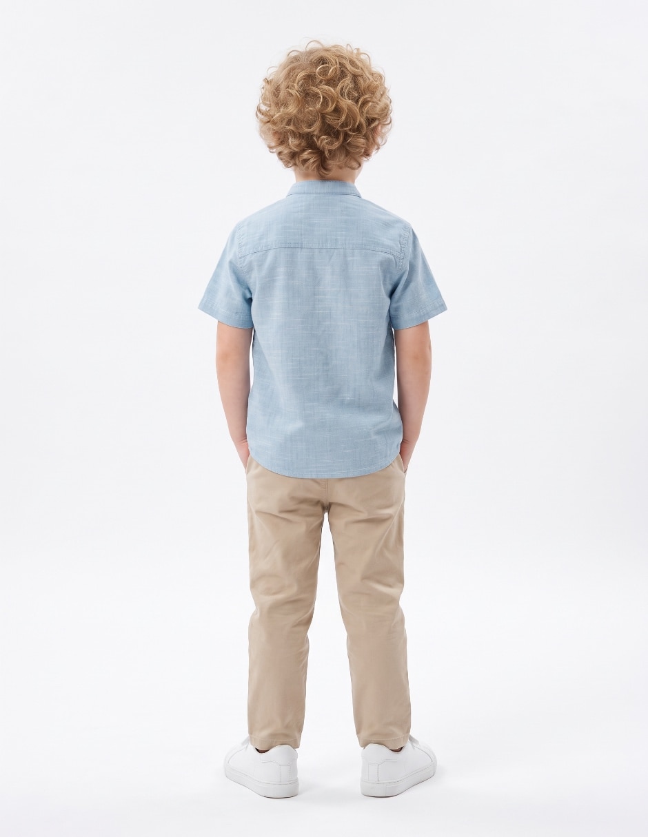 Camisa casual manga corta para niño 2