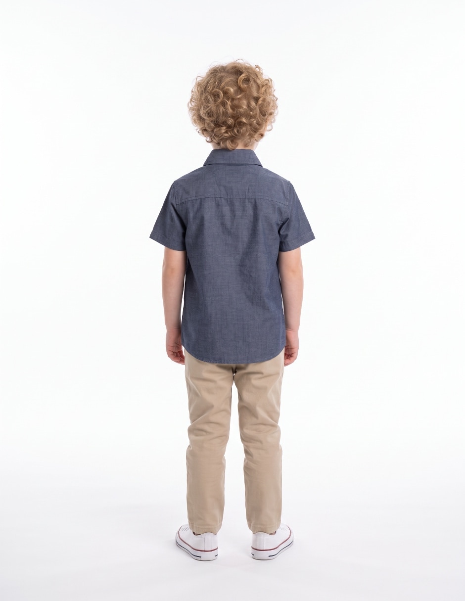Camisa casual manga corta para niño 2