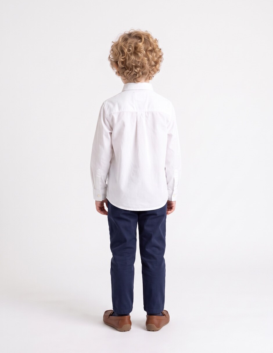 Camisa casual manga larga para niño 2