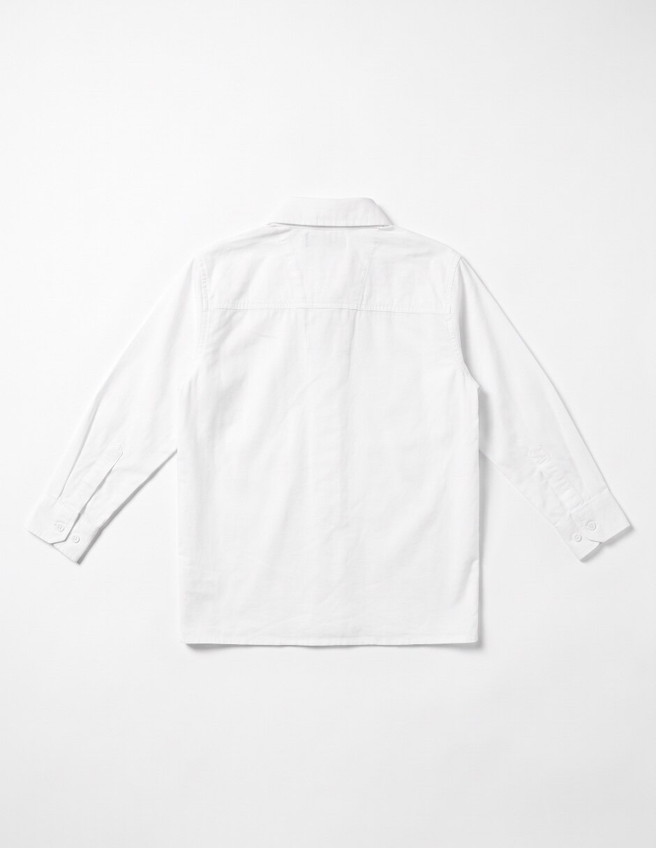 Camisa casual manga larga para niño 4