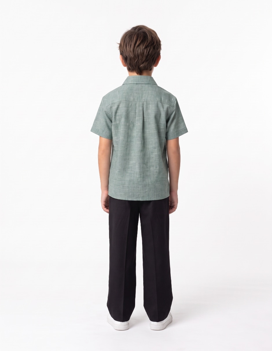 Camisa casual manga corta para niño 2