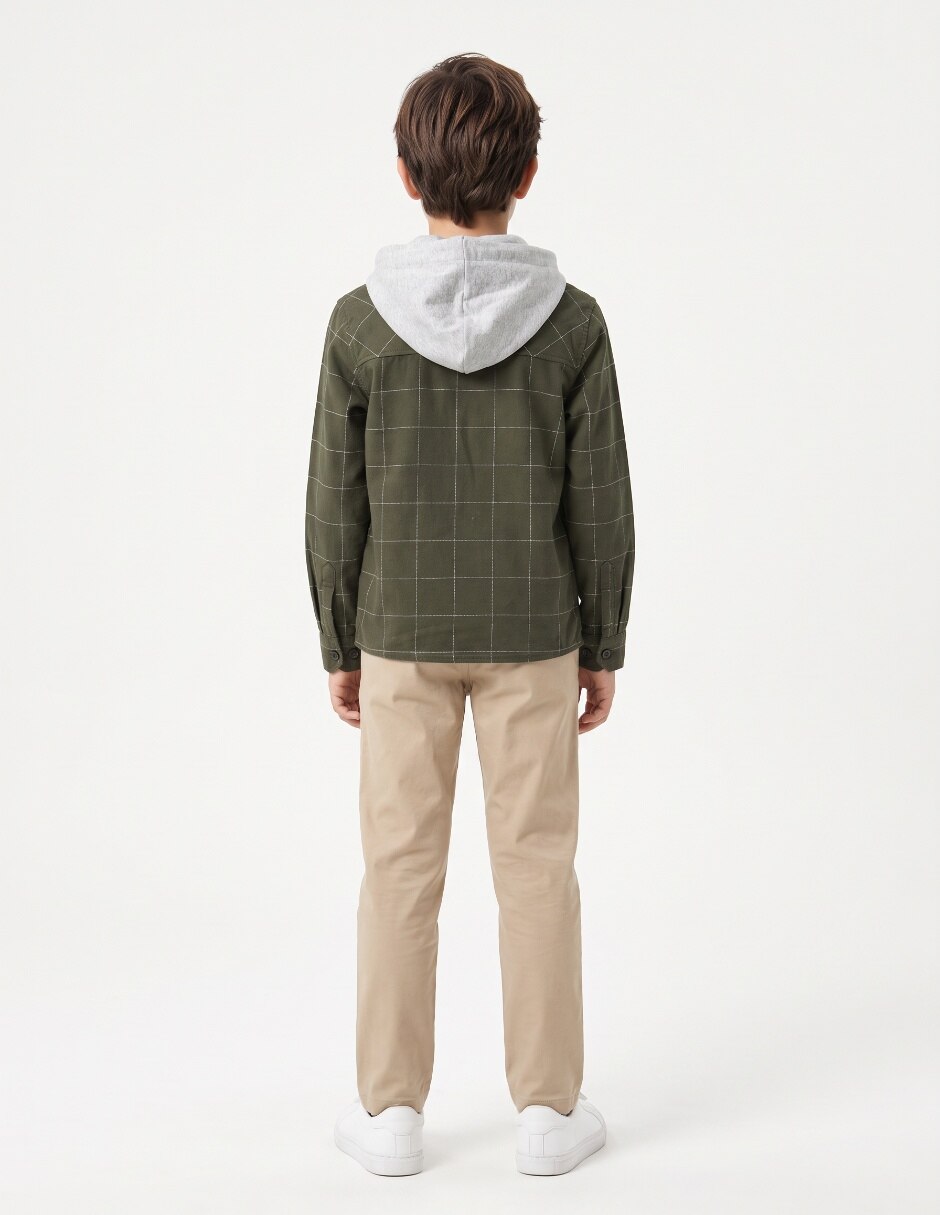 Sobrecamisa casual manga larga para niño 2