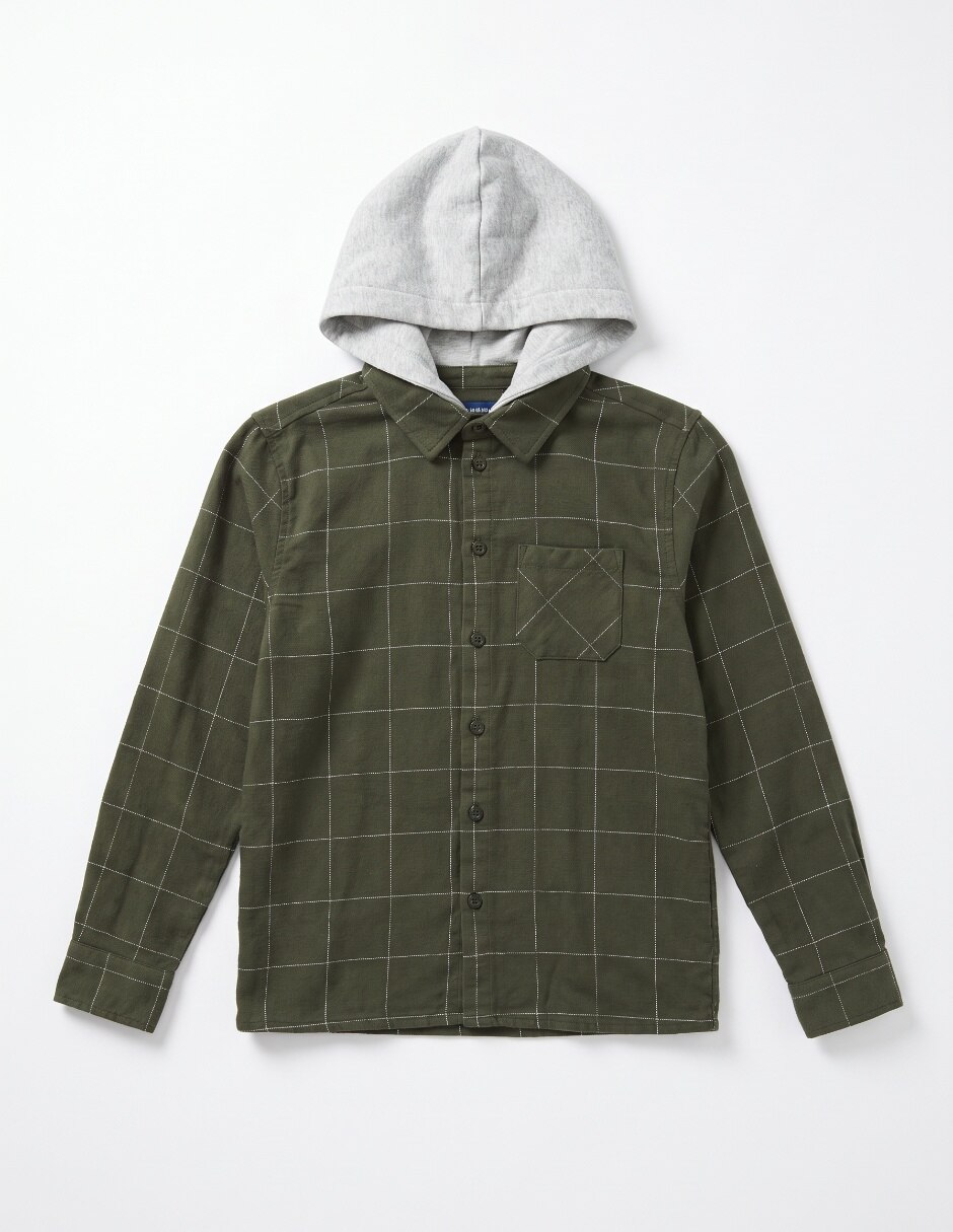 Sobrecamisa casual manga larga para niño 3