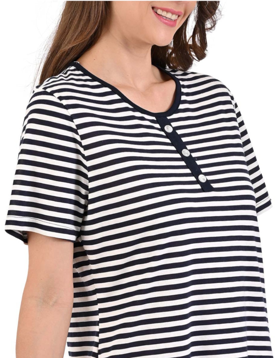 Camisón estampado a rayas 2