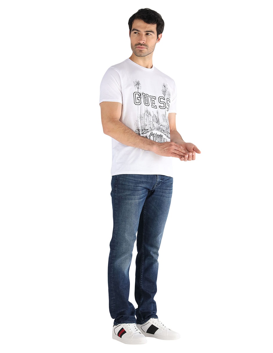 Playera Guess Logo cuello redondo para hombre